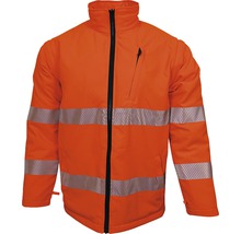 Veste de travail orange avec bandes réfléchissantes