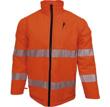 Veste de travail avec fermeture éclair et bandes réfléchissantes