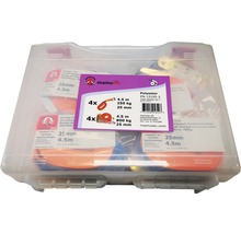 Zurrgurte Set im transparenten Kunststoffkoffer