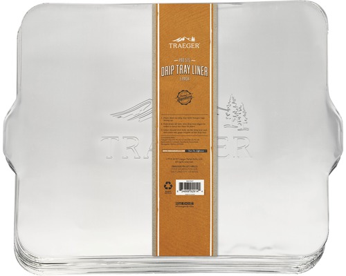 Traeger Plaque d'écoulement Film de protection pour Pro 575 Pack de 5 pièces Traeger Revêtement de bac de récupération, pack de 5