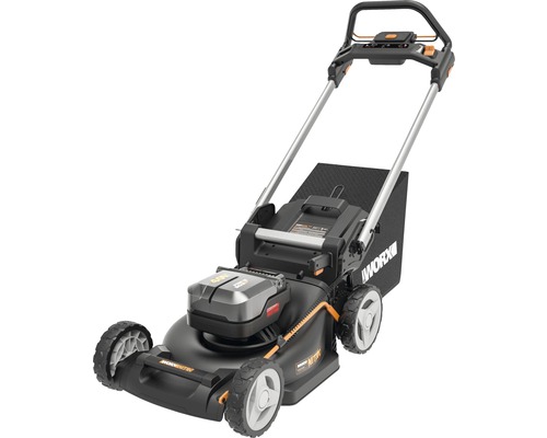 WORX Akku Rasenm her NITRO WG749E 40 V 2x20V inkl Akku 2x 4 0 Ah