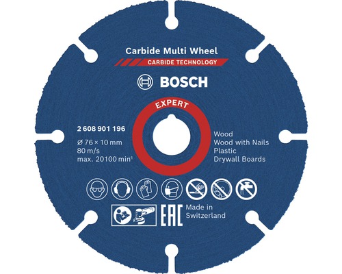 Bosch Trennscheibe Carbide Multiwheel Expert Ø 76x10 mm