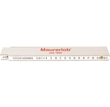 Mètre pliant Maurerlob en plastique 2 m