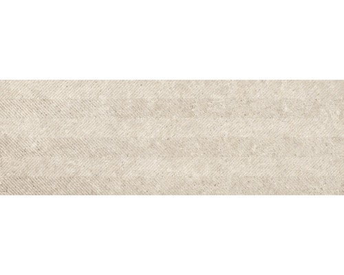 Carrelage décoratif Arkesia Sand Spike 30x90 cm Surface textile avec motif à chevrons