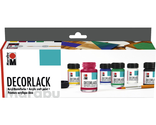 Marabu Decorlack Acryl Starter-Set 6x15ml