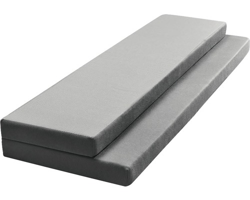 Matelas gris en mousse pour dormir et s''asseoir