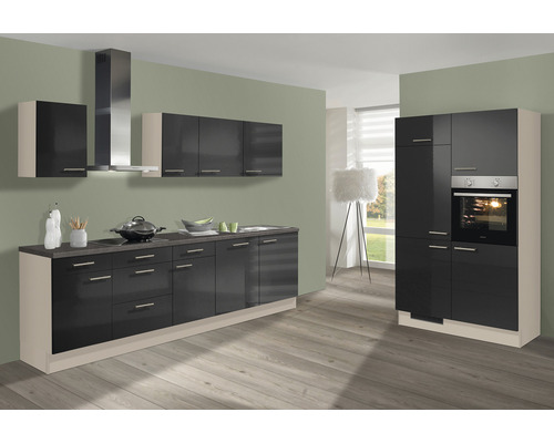 Cuisine complète Piccante Urban 3559649 graphite haute brillance