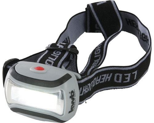 COB LED Stirnlampe 190 lm grau/schwarz
