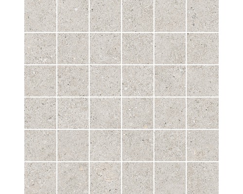 Mosaïque en grès cérame Sassi arena 30x30 cm Mosaïque avec éléments carrés