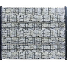 Clôture de gabion avec remplissage à motif de pierre