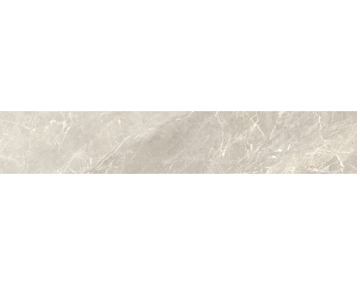 Plinthe de carrelage Balmoral taupe émaillé 10x60 cm