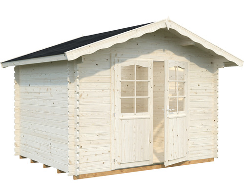 Abri de jardin Palmako Vivian 6,9 m² 363 x 290 cm imprégné par immersion Abri de jardin en bois avec double porte