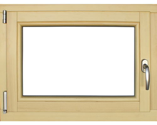 Fenêtre en bois pin laqué 680x580 mm tirant gauche