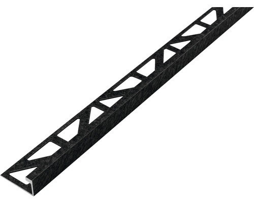 Profilé d'angle de finition Dural Durosol Leather black, longueur 250 cm hauteur 11 mm