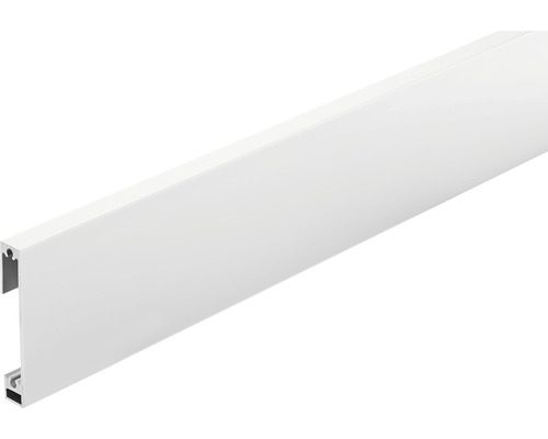 Sockelleiste Dural Construct Alu weiß pulverbeschichtet, Länge 250 cm Höhe 60 mm