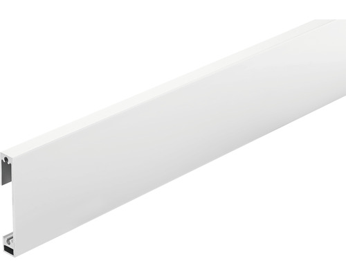 Plinthe Dural Construct alu blanc revêtu par poudre, longueur 250 cm hauteur 60 mm