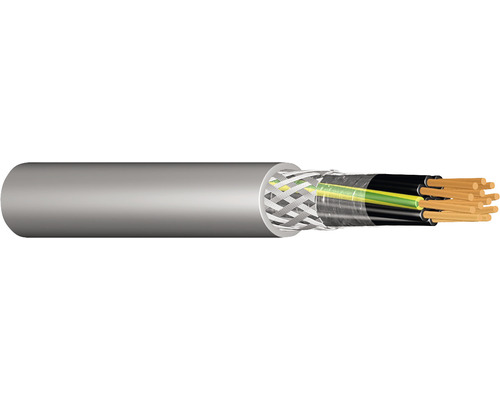 Câble de commande YSLCY-JZ 4x0,75 mm² gris 50 m