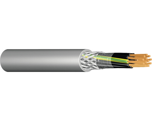 Câble de commande YSLCY-OZ 2x1 mm² gris 50 m