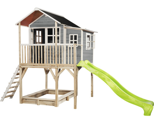 Spielhaus mit Rutsche und Sandkasten für den Garten