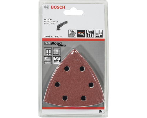 Bosch Set de feuilles abrasives triangulaires pour ponceuse multiple
