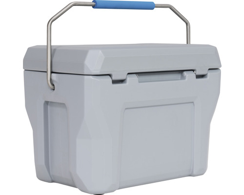 Graue Kühlbox mit Tragegriff