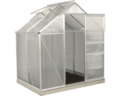Gewächshaus mit Aluminiumrahmen und Polycarbonatplatten