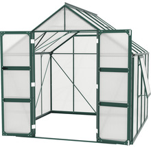 Serre Vitavia Olymp 6700 panneaux alvéolés 6 mm 257 x 261 cm émeraude