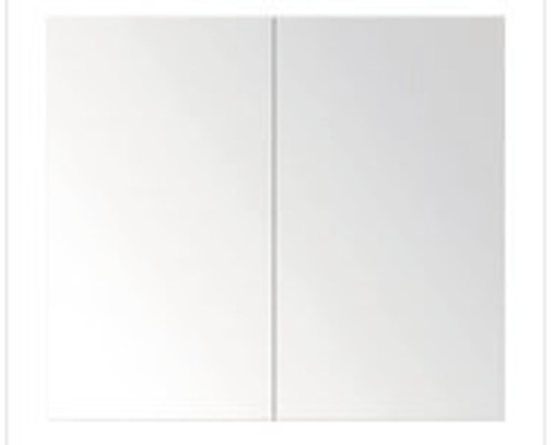 Armoire de toilette sanox Porto lxhxp 70x65x13 cm cubanit grey Deux portes d''armoire blanches