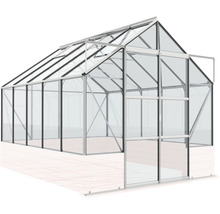 Serre Vitavia Cassandra 8300 verre de sécurité trempé 3 mm 257 x 323 cm argent