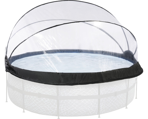 Couverture de piscine EXIT ronde Ø 427 cm transparente