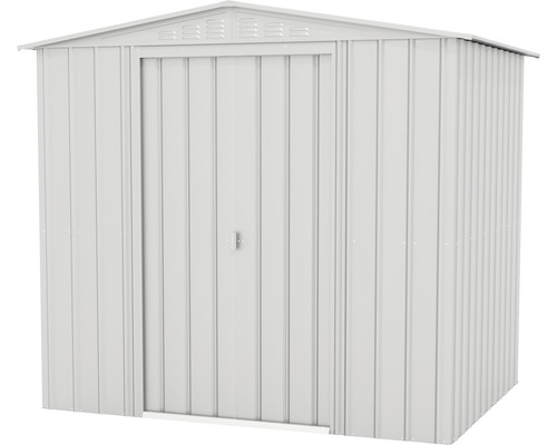 Abri de jardin métallique avec une porte