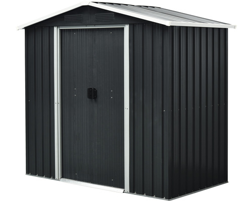 Abri de jardin en métal avec double porte