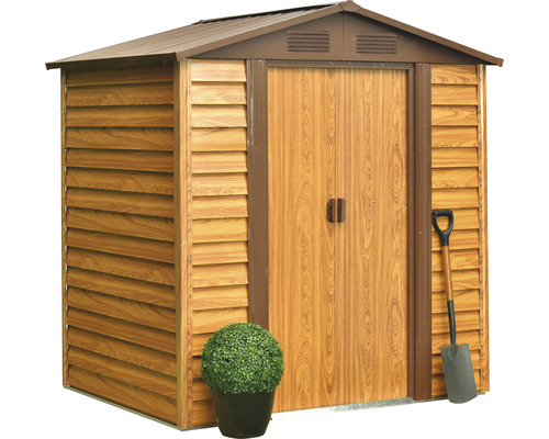 Armoire de jardin avec double porte et pelle