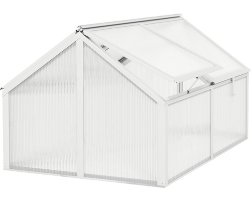 Serre avec fenêtre ouverte