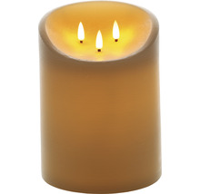 Bougie LED décorative avec trois flammes