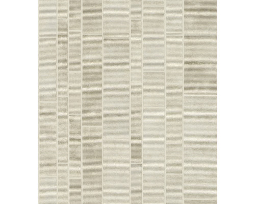 Papier peint intissé 428209 Factory IV carrelage en pierre beige Papier peint à motif géométrique à rayures