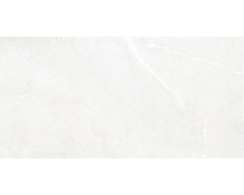 Carrelage pour sol et mur en grès cérame fin Lucca White 60x120 cm