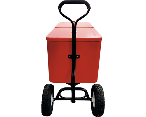 Chariot à outils de jardin avec deux récipients et roues