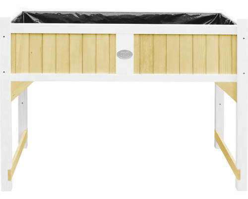 Jardinière surélevée en bois avec film de plantation