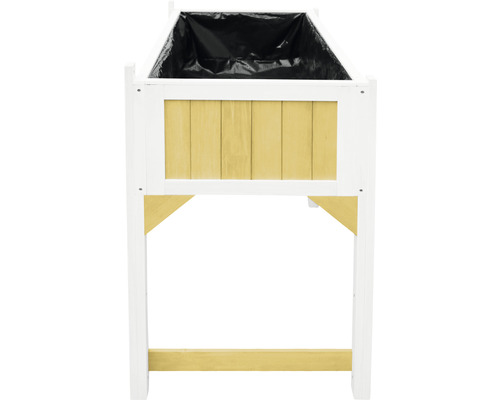 Jardinière surélevée en bois avec film de plantation