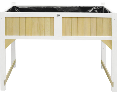 Jardinière surélevée en bois avec film de plantation