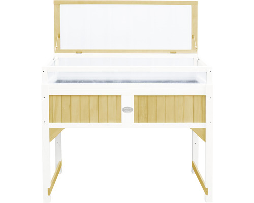 Jardinière surélevée en bois avec châssis de couche