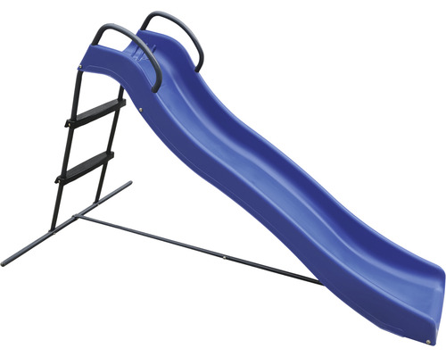 Toboggan bleu pour enfants avec échelle