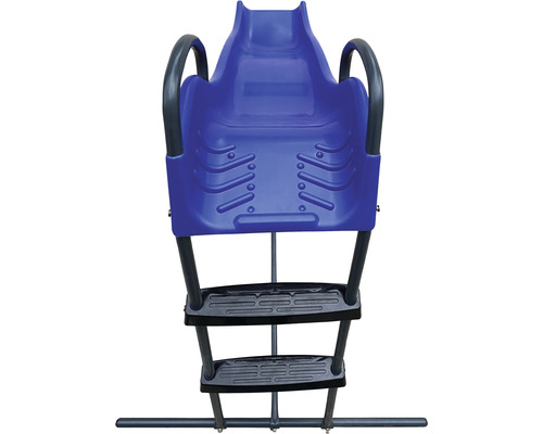 Toboggan pour enfants bleu avec poignées et marches