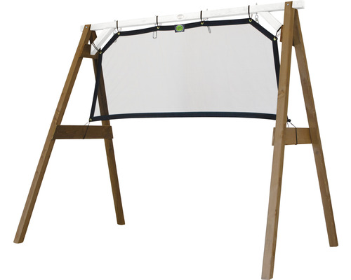 Projektionswand mit Holzrahmen für den Aussenbereich