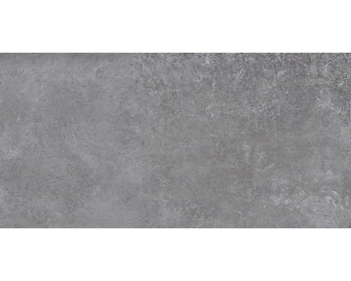 Carrelage pour sol et mur en grès cérame fin Grunge Grey 60x120 cm