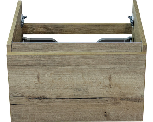 Meuble sous-vasque Sanox Frozen couleur de façade chêne lxhxp 60x40x45 cm Meuble sous-lavabo en bois