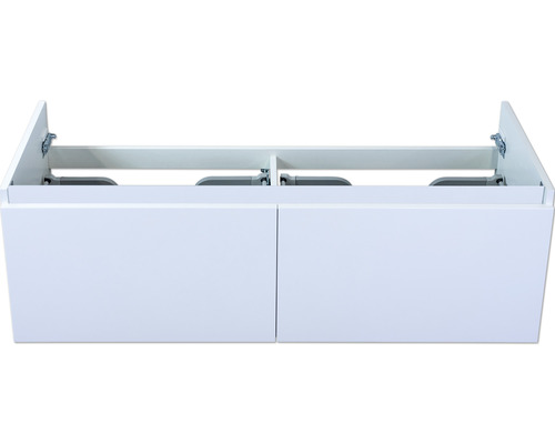 Meuble sous-vasque Sanox Frozen couleur de façade blanc haute brillance lxhxp 120x40x45 cm
