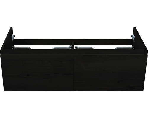 Waschtischunterschrank Sanox Frozen Frontfarbe black oak BxHxT 120x40x45 cm