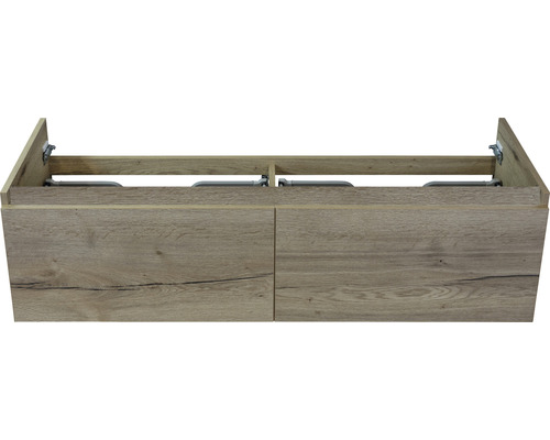 Waschtischunterschrank mit zwei Türen in Holzoptik